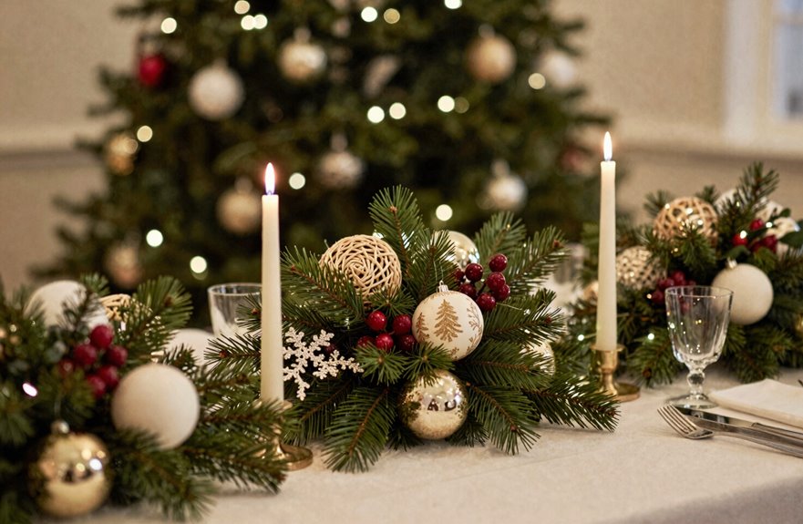 tree inspired cohesive centerpiece design